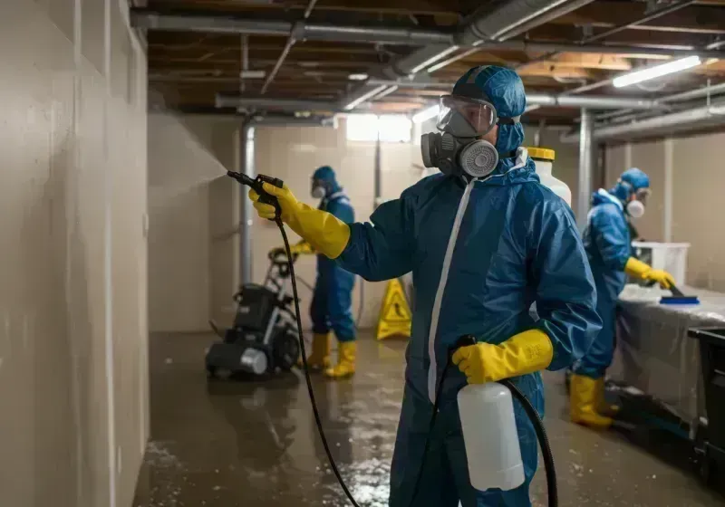 Basement Sanitization and Antimicrobial Treatment process in Sikeston, MO